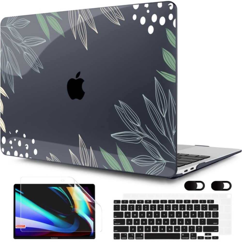MEEgoodo Brand MacBook Air 13 inch Case with floral design.
